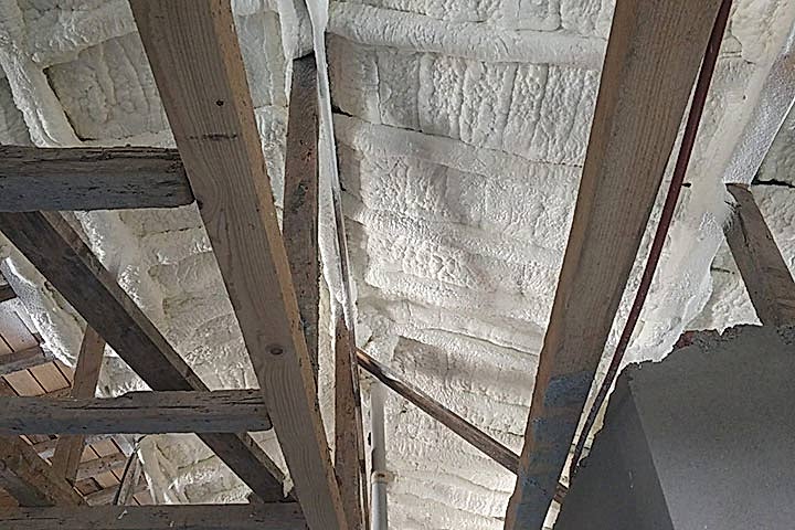 Ahşap Ters Tavan Poliüretan Köpük Isı Yalıtım Uygulamamız..!
