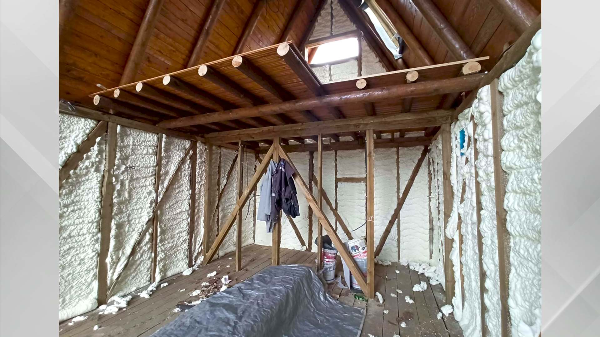 Şile/İstanbul Bungalov Poliüretan Isı Yalıtım Uygulaması