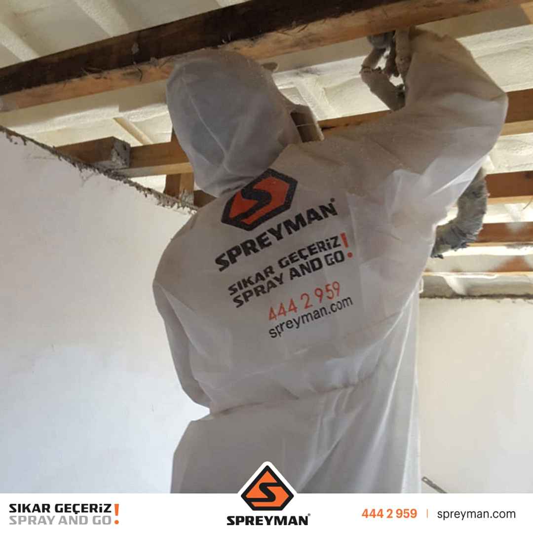 Ters Tavan Ahşap Mertek Poliüretan Köpük Isı Yalıtım Uygulamamız..!