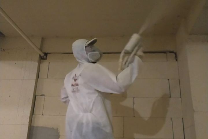 Bodrum Ters Tavan Poliüretan Köpük Uygulaması