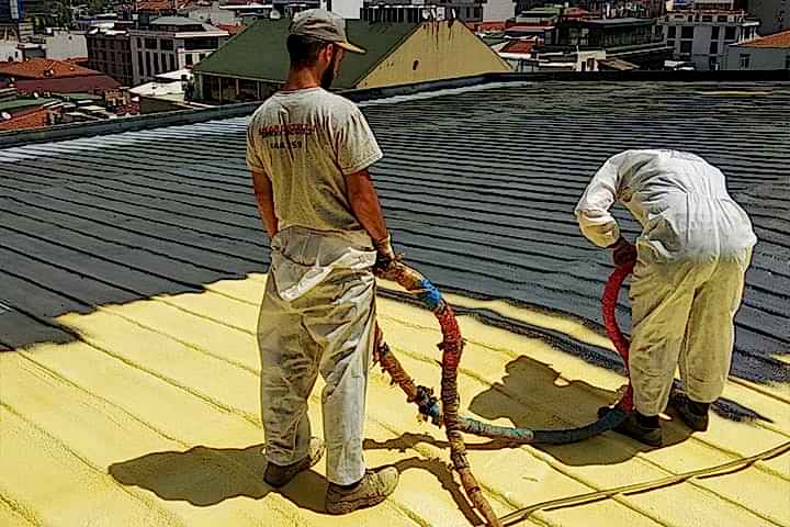  Poliüretan Köpük Üzeri Çatı Polyuera Su Yalıtımı