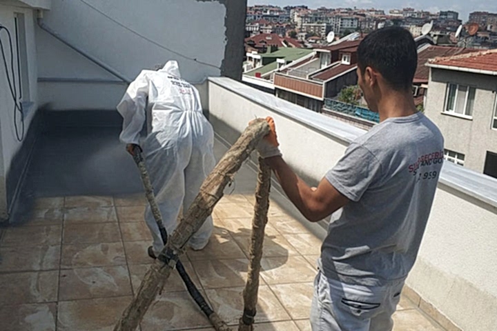 Teras - Seramik Üzeri Polyurea Su Yalıtımı