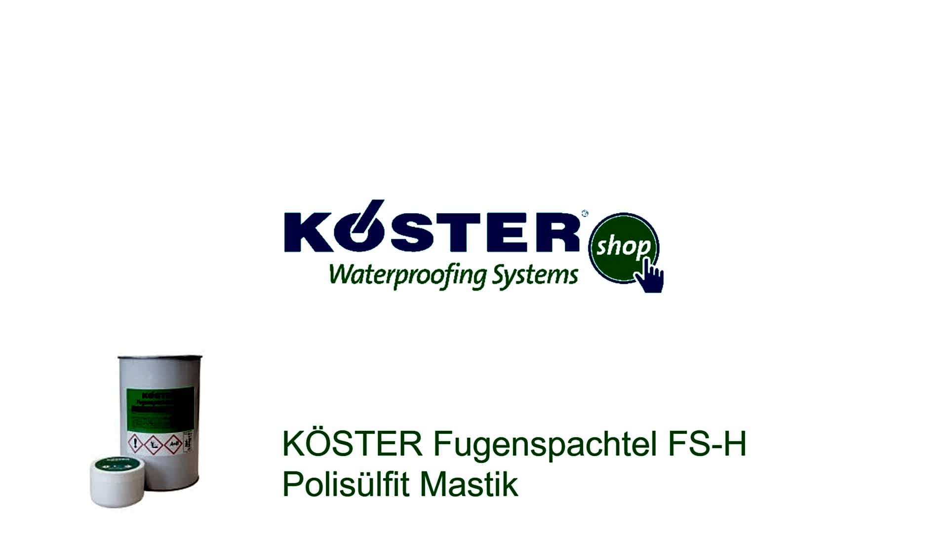 KÖSTER Fugenspachtel FS-H Akışkan Kıvamlı Polisülfit Mastik