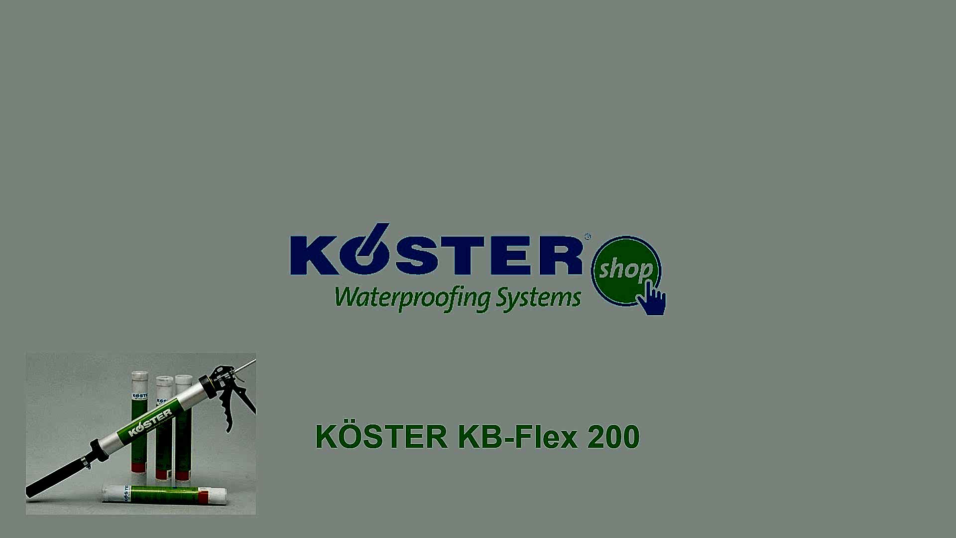 KÖSTER KB FLEX  200 Kablo ve Boru Geçişleri Su Yalıtımı için Mastik