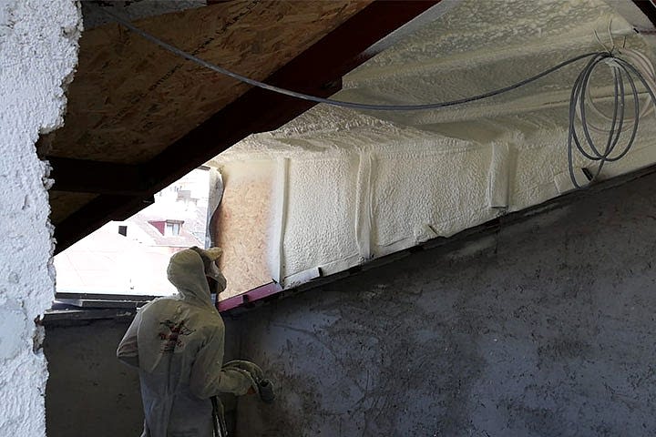 Ahşap Ters Tavan Metal Mertek Poliüretan Köpük Isı Yalıtım Uygulamamız..!