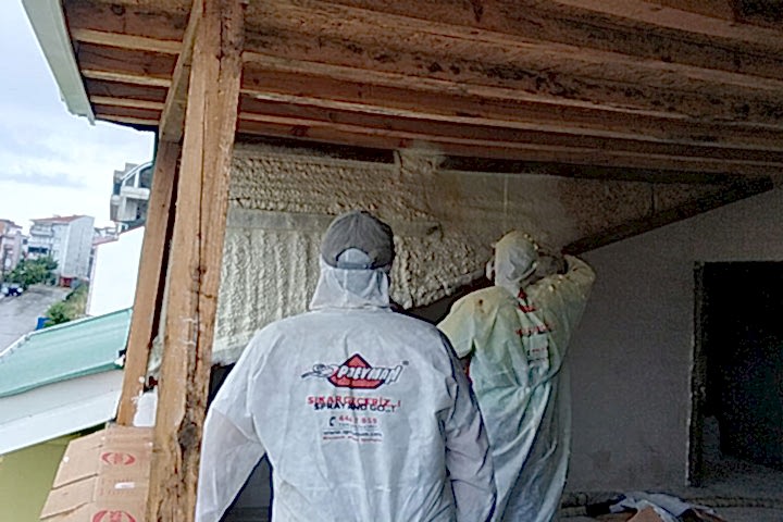 OSB Ahşap Ters Tavan Poliüretan Köpük Isı Yalıtım Uygulamamız..!