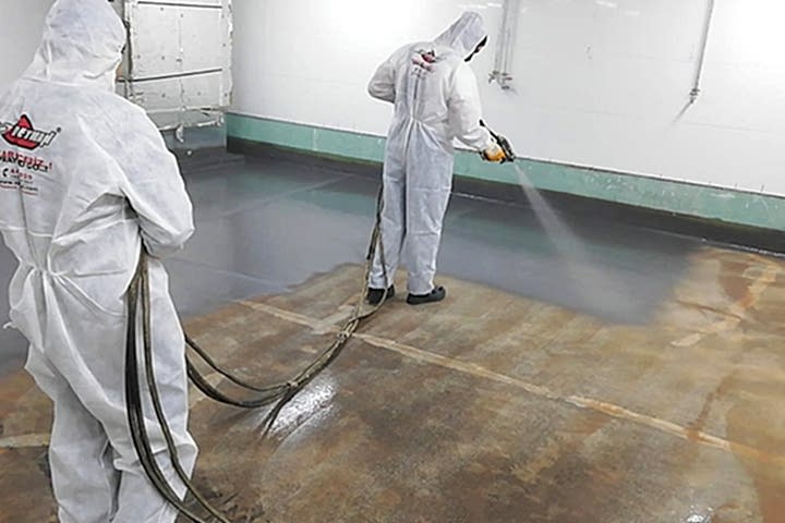 Oto Yıkama Zemini Sprey Polyuera