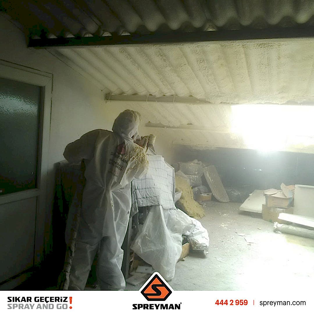 Atermit Çatı Ters Tavan Poliüretan Köpük Isı Yalıtım Uygulamamız..!