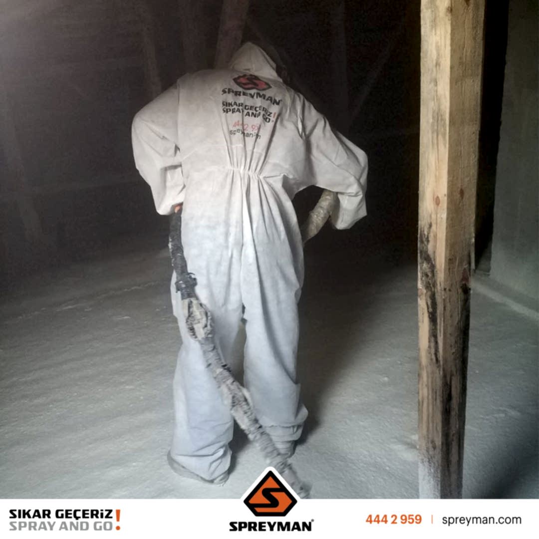 Çatı Zemin Poliüretan Köpük Isı Yalıtım Uygulamamız..!