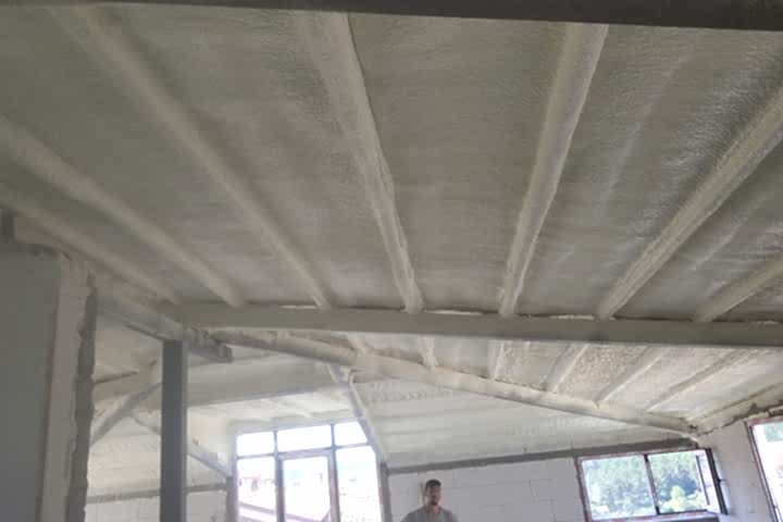 OSB Ters Tavan Poliüretan Köpük Isı Yalıtım Uygulamamız..!