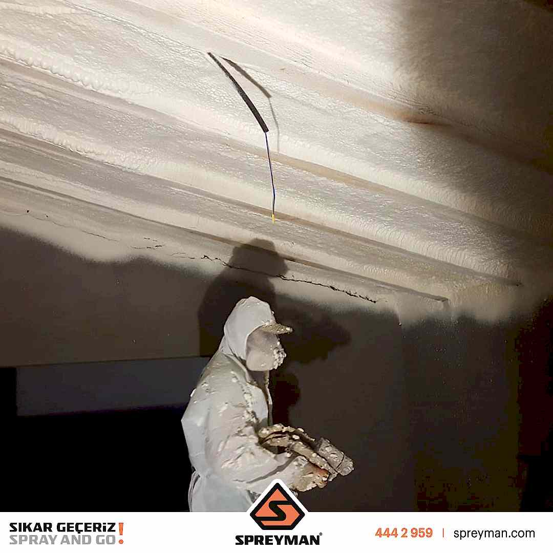 Ters Tavan Poliüretan Köpük Isı Yalıtım Uygulamamız..!