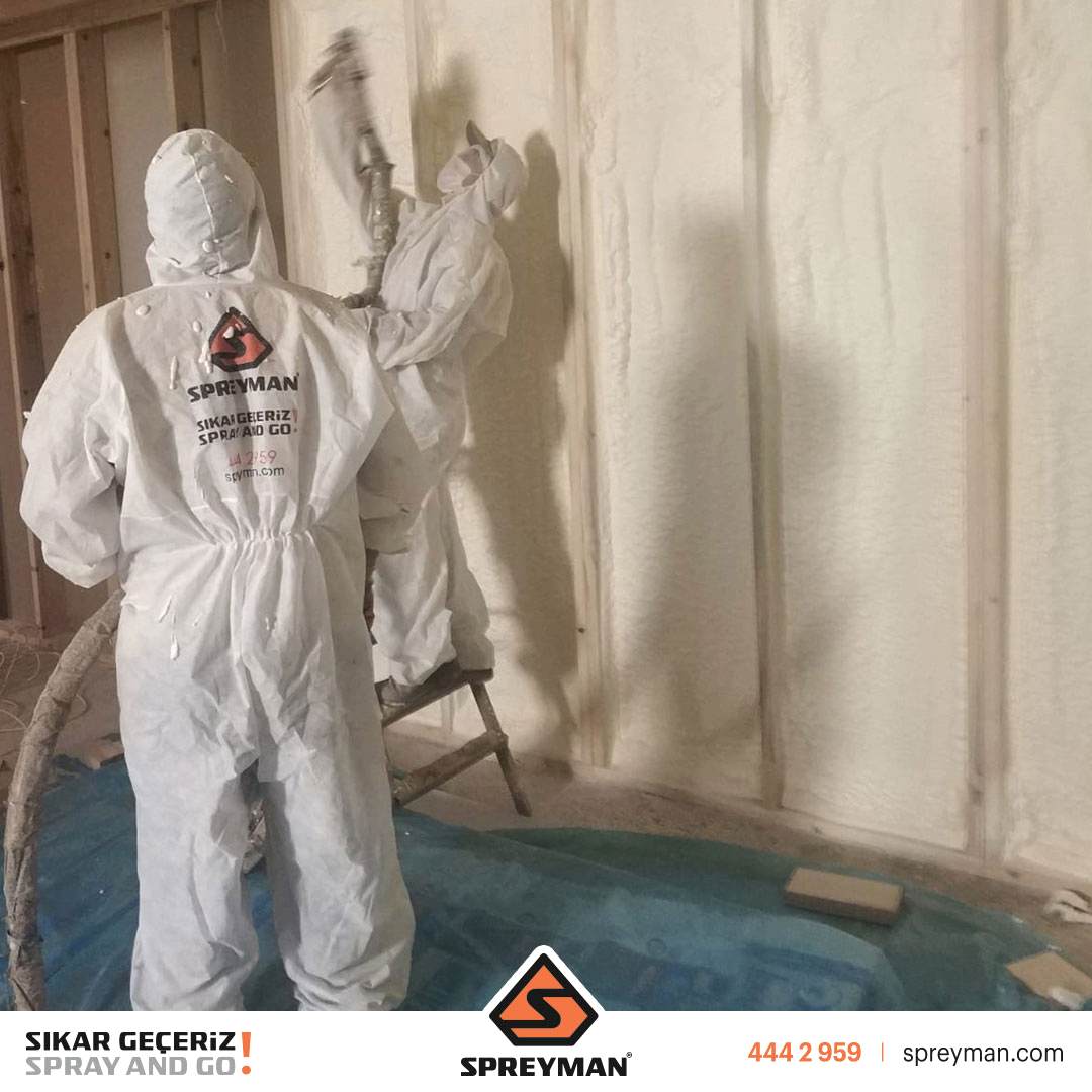 Duvar ve Tavan Poliüretan Köpük Isı Yalıtım Uygulamamız..!